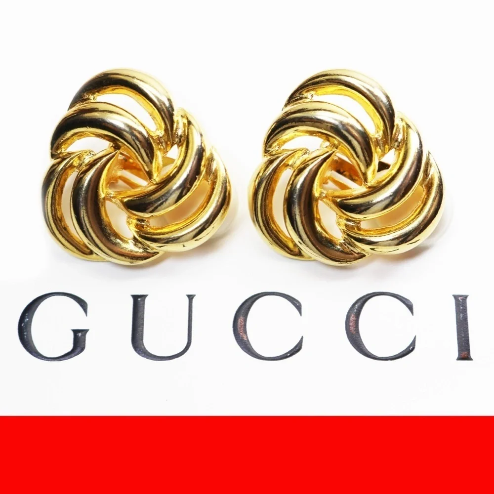 ⚜️Vintage PAOLO Gucci Celtic Swirl Clip On Earrings